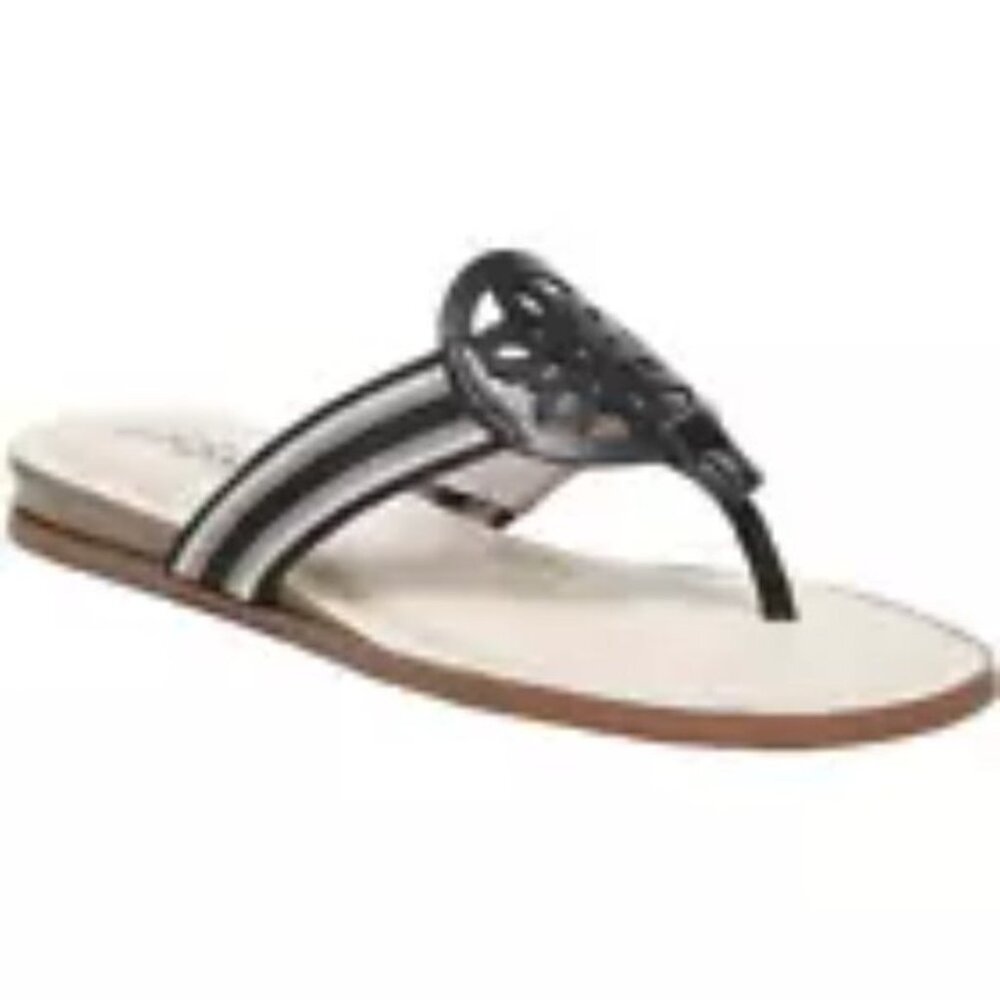 Women's Sandal Size 8 1/2  Black, Cream, Tan Made by Life Stride